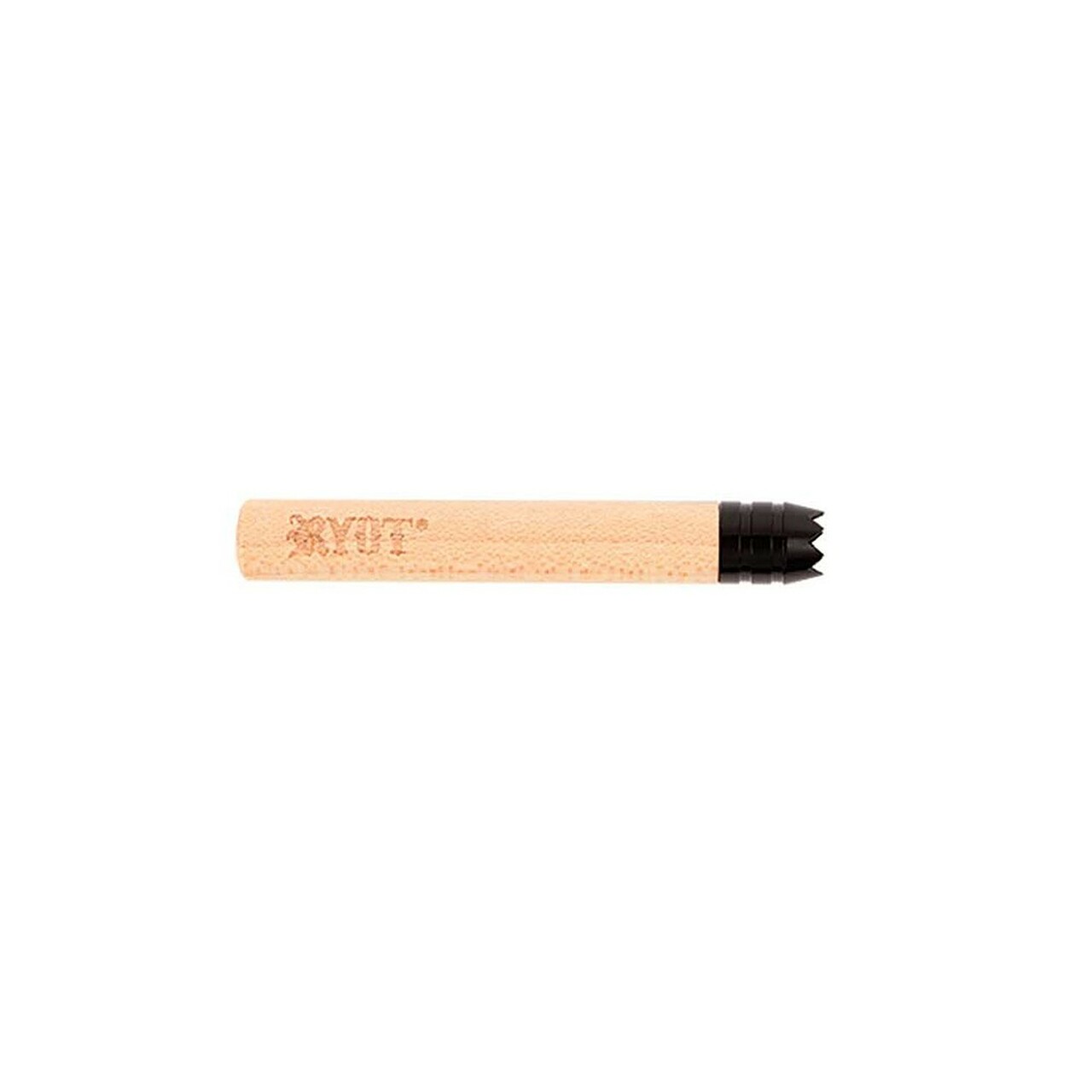 RYOT SHORT (2") WOOD TOBACCO TASTER TWIST WITH BLACK TIP IN MAPLE