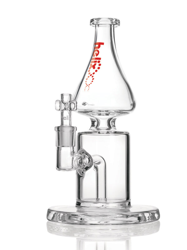 GRAV LABS HELIX 8.75' FLARE WATER PIPE W/ FIXED DOWNSTEM - CLEAR