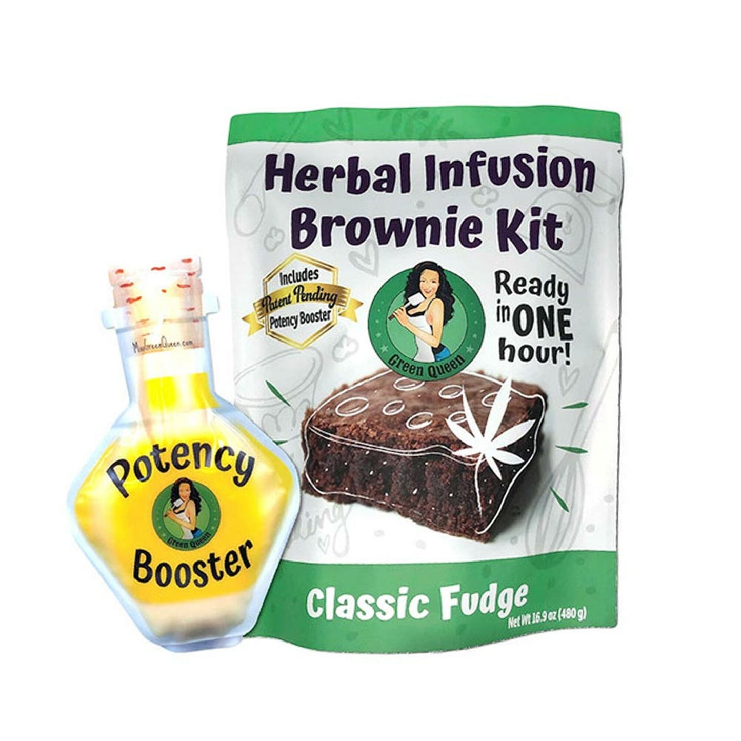 GREEN QUEEN HERBAL INFUSION BROWNIE KIT - CLASSIC FUDGE
